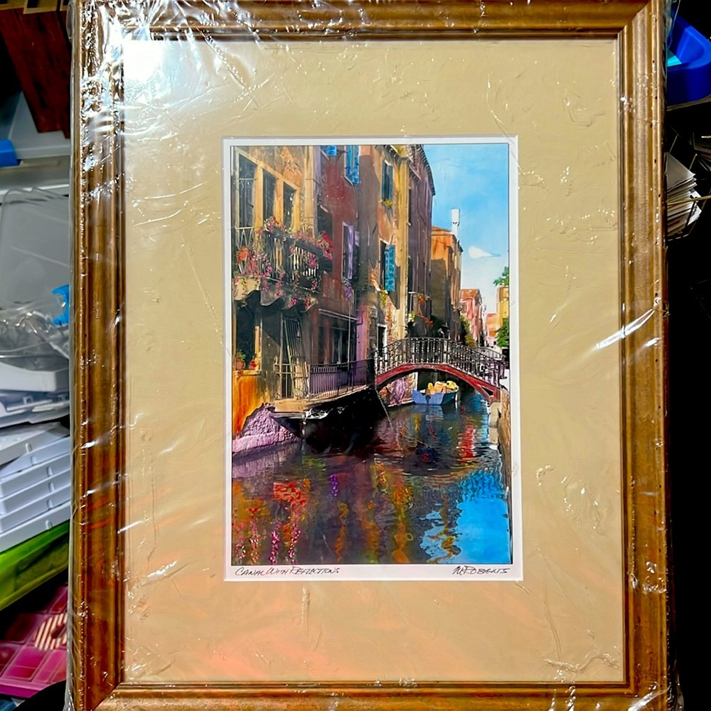Canal With Reflections Original #25 of 500